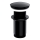 OMNIRES A716BL - Valamu äravoolupesa CLICK-CLACK d. 6,6 cm poolmatt must