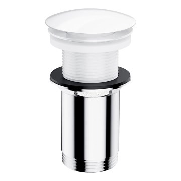 OMNIRES A716BP - Valamu äravoolupesa CLICK-CLACK d. 6,6 cm läikiv valge