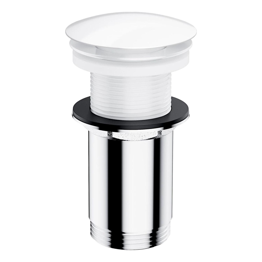 OMNIRES A716BP - Valamu äravoolupesa CLICK-CLACK d. 6,6 cm läikiv valge