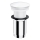 OMNIRES A716BP - Valamu äravoolupesa CLICK-CLACK d. 6,6 cm läikiv valge