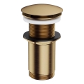 OMNIRES A716BR - Valamu äravoolupesa CLICK-CLACK d. 6,6 cm harjatud antiikpronks
