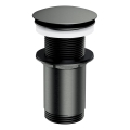 OMNIRES A716GR - Valamu äravoolupesa CLICK-CLACK d. 6,6 cm harjatud grafiit