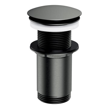 OMNIRES A716GR - Valamu äravoolupesa CLICK-CLACK d. 6,6 cm harjatud grafiit