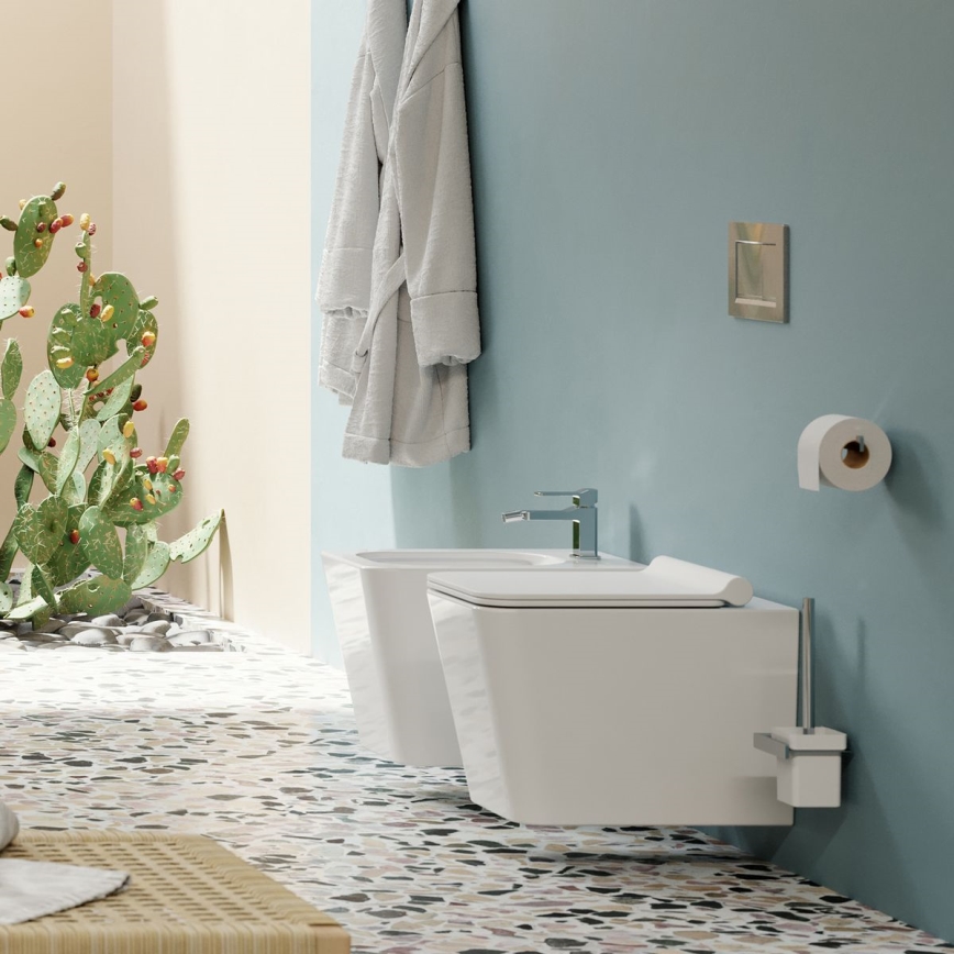 OMNIRES BOSTONMWBP - seinapealne WC SoftClose-istmega BOSTON keraamika/läikiv valge