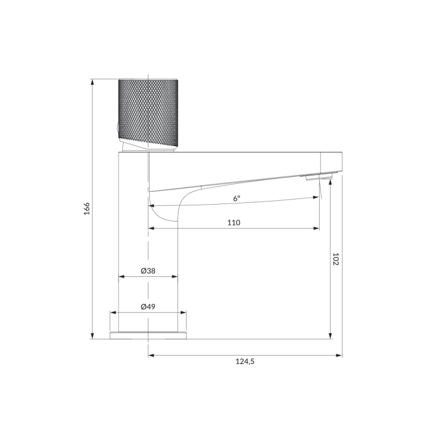 OMNIRES CT8010CR - Valamu kraan CONTOUR 16,6 cm läikiv kroom