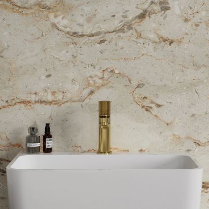 OMNIRES CT8010GLB - Valamu kraan CONTOUR 16,6 cm maapind kuldne