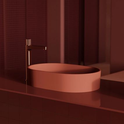 OMNIRES CT8012CPB - CONTOUR valamu segisti, 31,2 cm, harjatud vase viimistlus