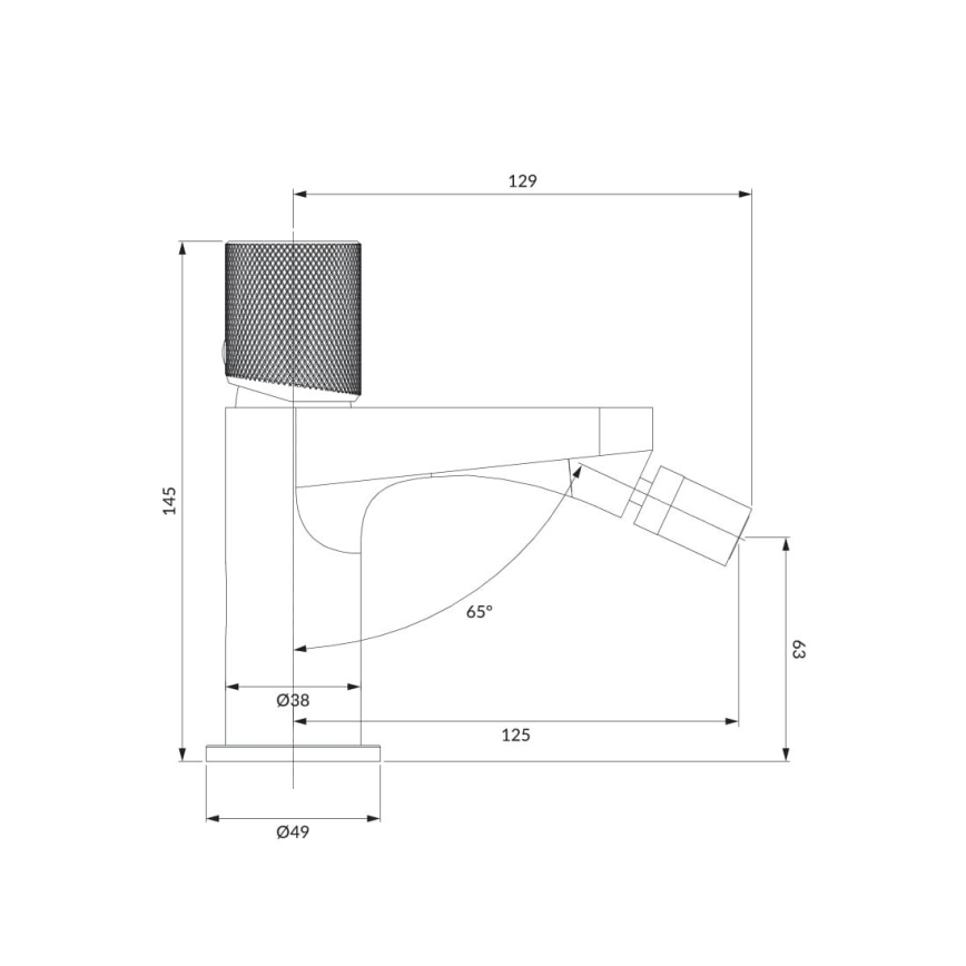 OMNIRES CT8020CR - Bidee kraan CONTOUR 14,5 cm läikiv kroom