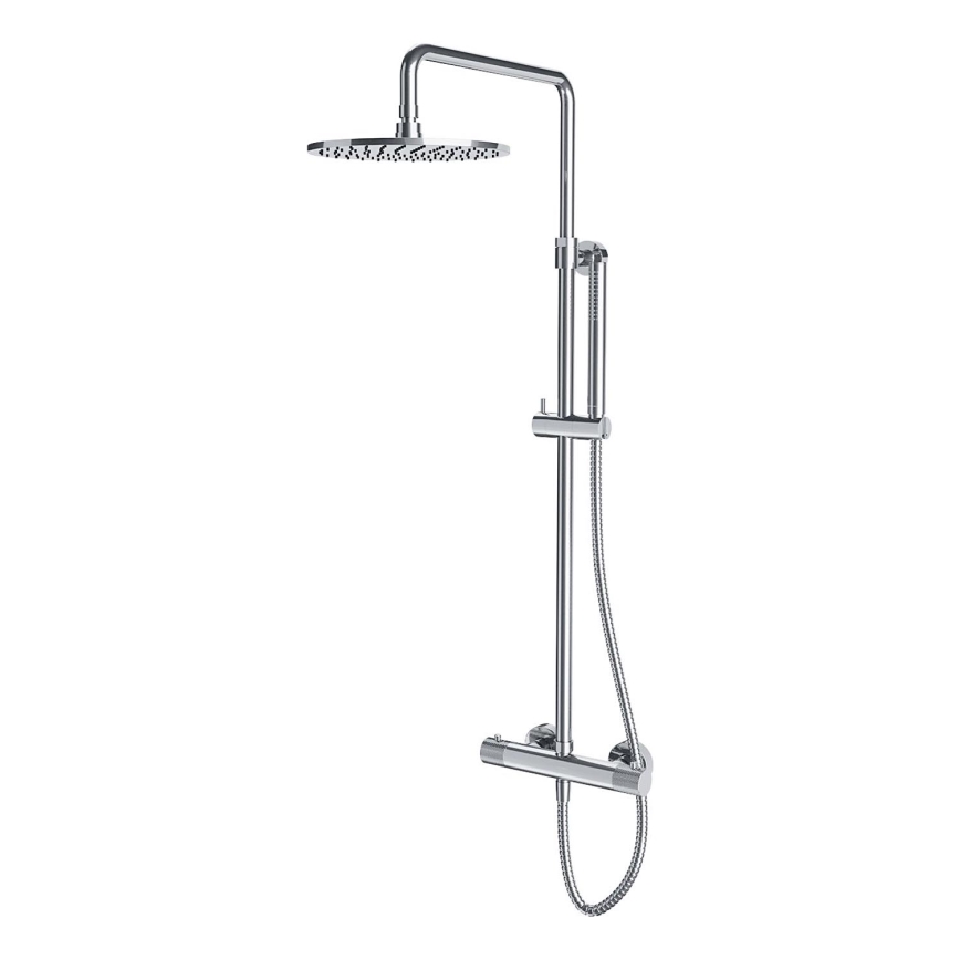 OMNIRES CT8044CR - Dušikomplekt termostaatiline kraaniga CONTOUR läikiv kroom