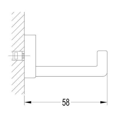OMNIRES DA70110BL - Nagi seinale DARLING poolmatt must