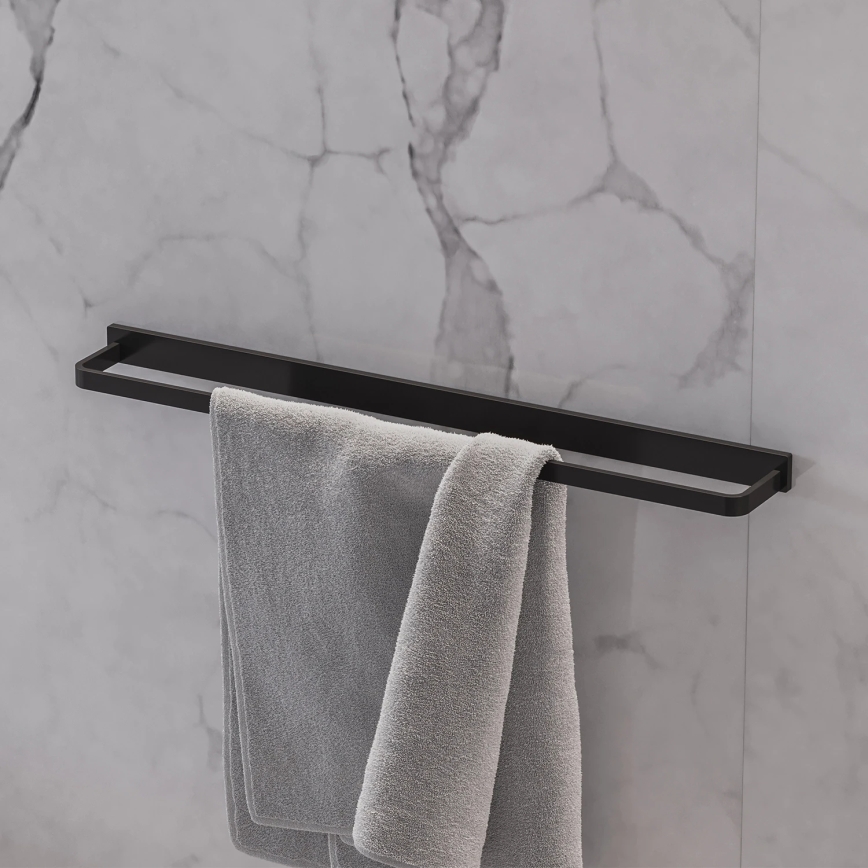 OMNIRES DA70216BL- Käterätikuhoidja seinale DARLING 61 cm poolmatt must