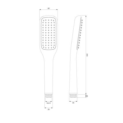 OMNIRES HUDSONX-PCR - Dušikomplekt HUDSONX läikiv kroom