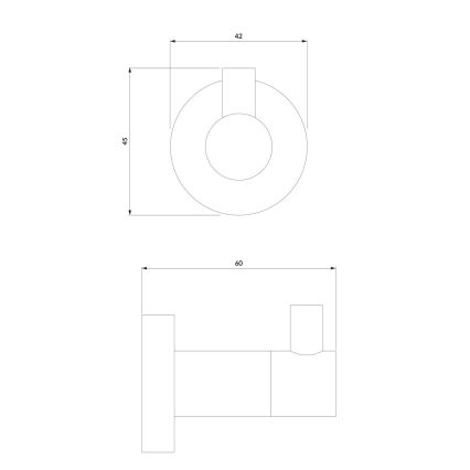 OMNIRES MP60110CR - Nagi seinale MODERN PROJECT läikiv kroom