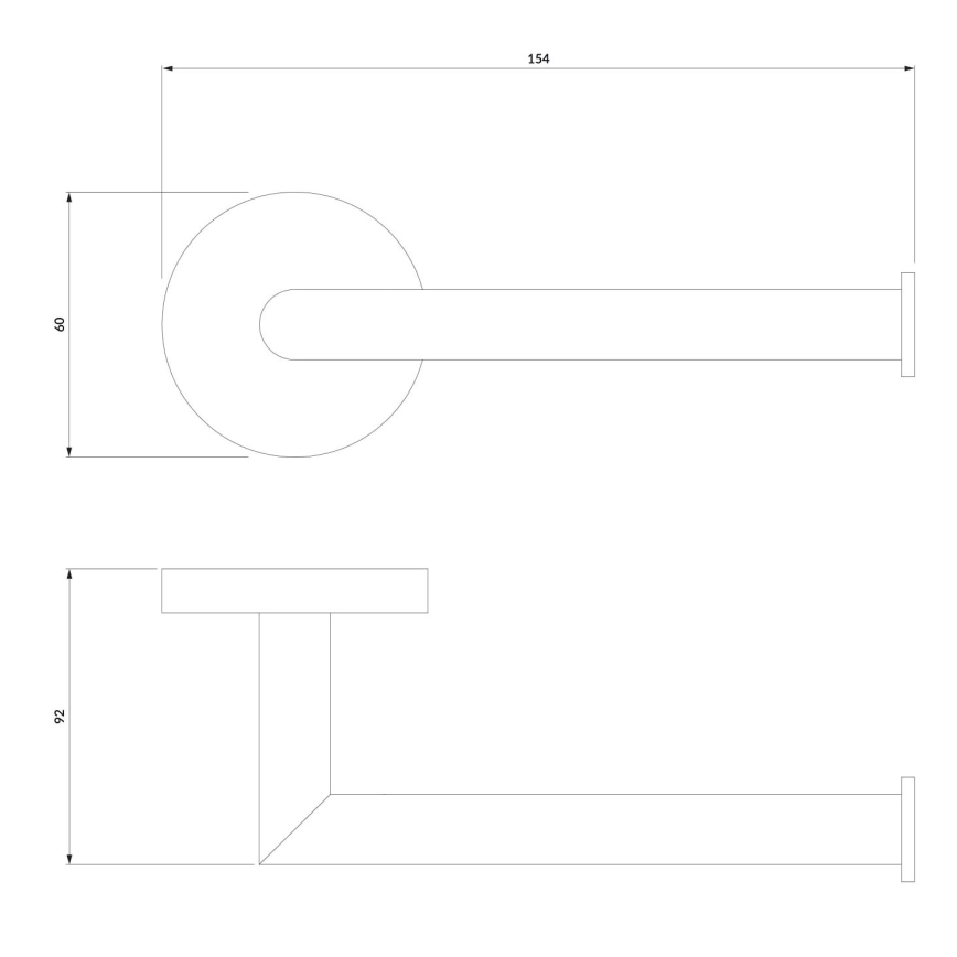 OMNIRES MP60510BL - Tualettpaberihoidja  MODERN PROJECT matt must