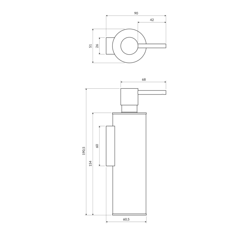 OMNIRES MP60721BL - Seebidosaator seinale MODERN PROJECT 150 ml matt must