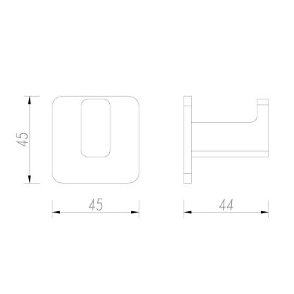 OMNIRES NL80115BL - Nagi seinale NELSON matt must