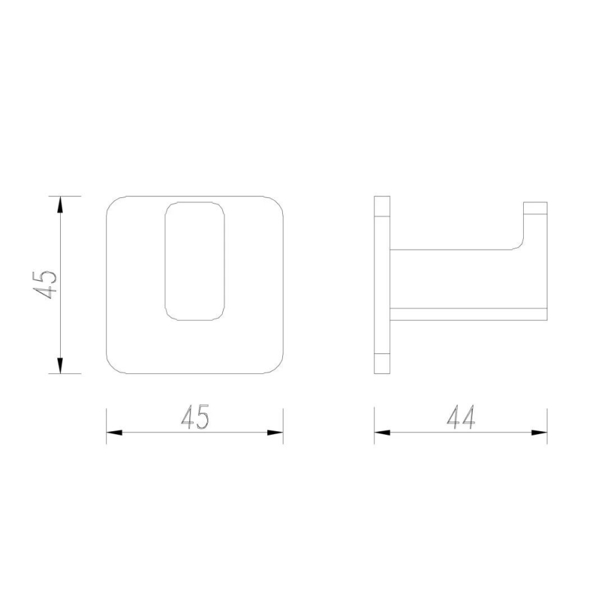 OMNIRES NL80115BL - Nagi seinale NELSON matt must