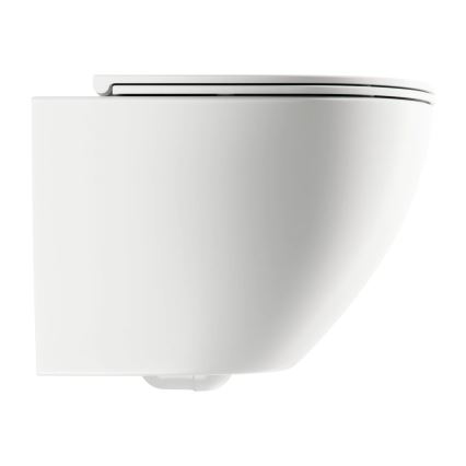 OMNIRES OTTAWAMWBM - Seinale kinnitatav WC koos SoftClose-istmega OTTAWA, keraamika/mati valge