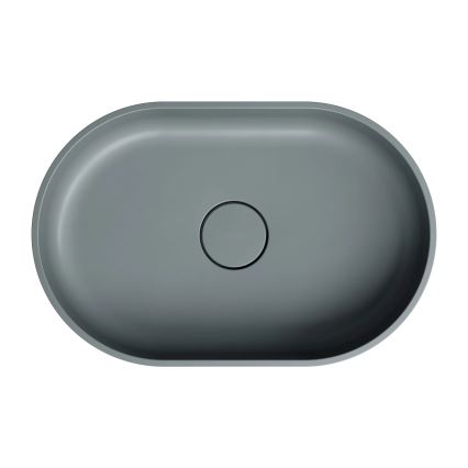 OMNIRES OVOUNAG - Lahtine valamu OVO 55x36 cm dolomiit/matte tuhkhall