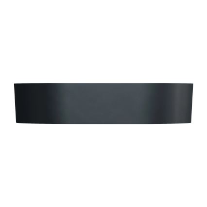 OMNIRES OVOUNBLV - Lauaplaadi kraanikauss OVO 55x36 cm dolomiit/matt must lava