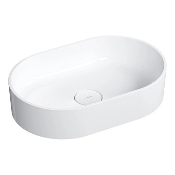 OMNIRES OVOUNBP - OVO 55x36 cm valamuplaadi valam Dolomiit/läikiv valge