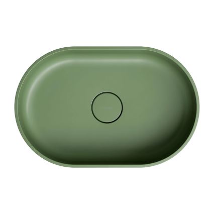 OMNIRES OVOUNOL - Plaadile paigaldatav valam OVO 55x36 cm dolomiit/matt oliiv
