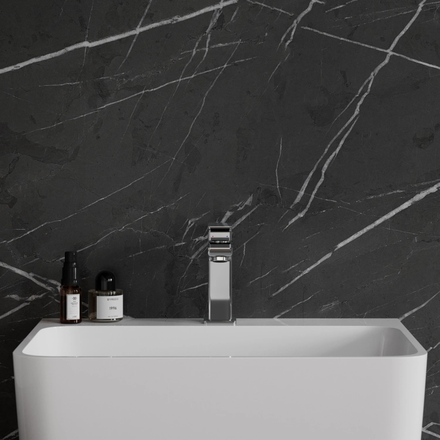 OMNIRES PM7410CR - Valamu kraan PARMA 15 cm läikiv kroom
