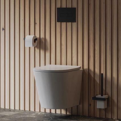 OMNIRES TAMPADEBP - Prill-laud SoftClose TAMPA duroplast/läikiv valge