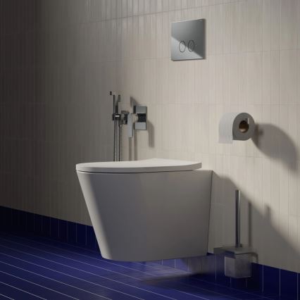 OMNIRES TAMPAMWBP - rippuv WC koos SoftClose-istmega TAMPA keraamika/läikiv valge