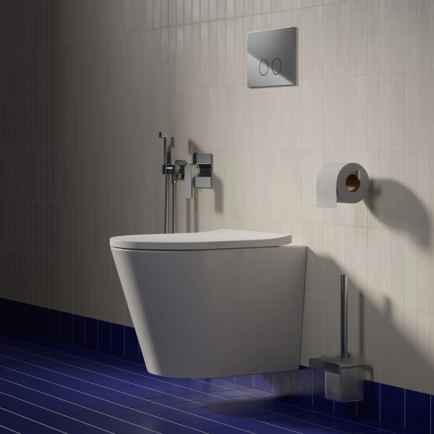 OMNIRES TAMPAMWBP - rippuv WC koos SoftClose-istmega TAMPA keraamika/läikiv valge