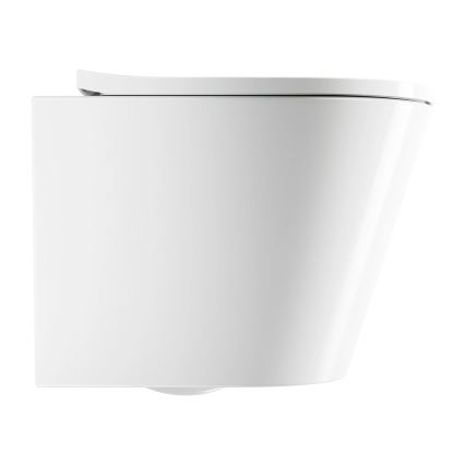 OMNIRES TAMPAMWBP - rippuv WC koos SoftClose-istmega TAMPA keraamika/läikiv valge