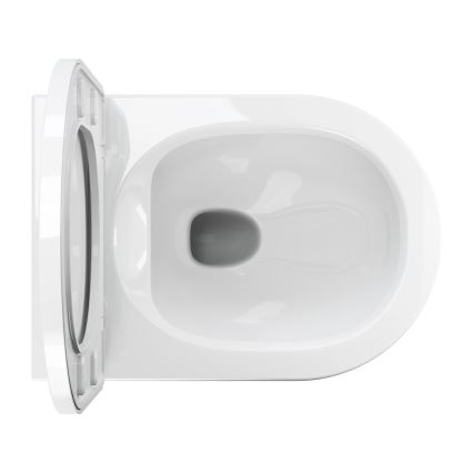 OMNIRES TAMPAMWBP - rippuv WC koos SoftClose-istmega TAMPA keraamika/läikiv valge