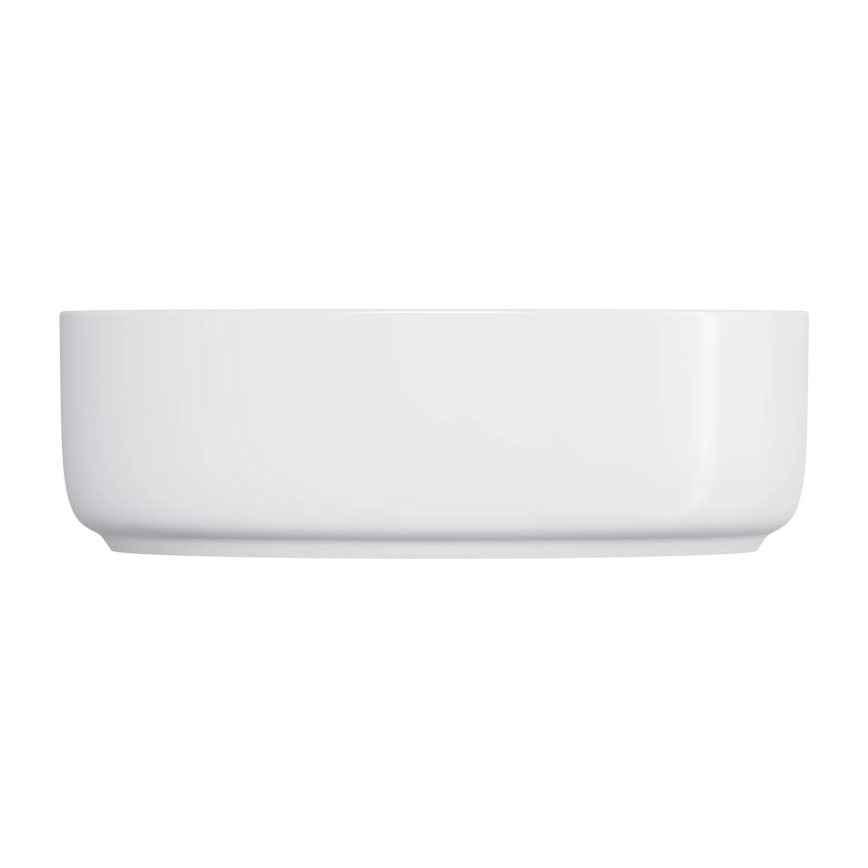 OMNIRES TULSA355BP - Lauale paigaldatav valamu TULSA, Ø 36 cm, keraamika/läikivvalge