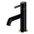 OMNIRES Y1210NBLGL - Valamusegisti Y 16,2 cm poolmatt must/läikiv kuld