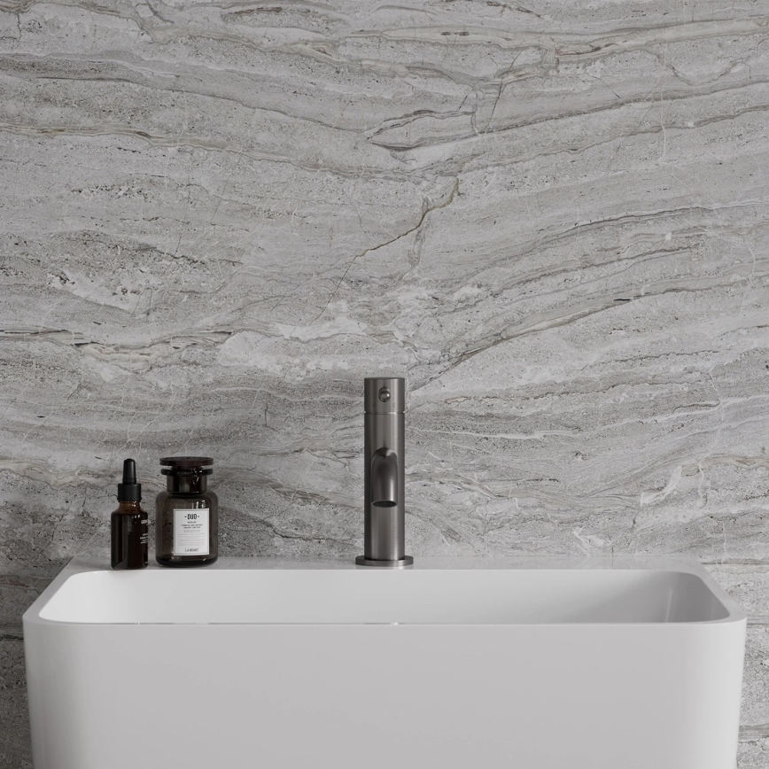 OMNIRES Y1210NGR - Valamu kraan Y 16,2 cm harjatud grafiit