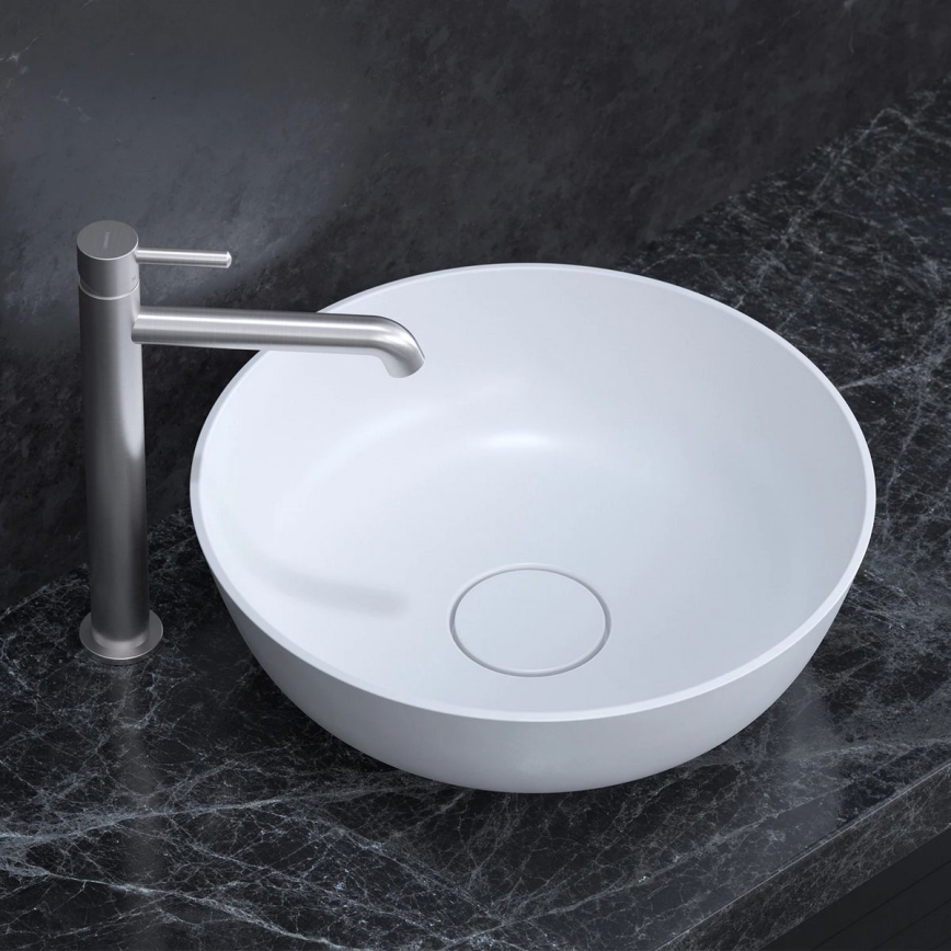 OMNIRES Y1212NI - Valamu kraan Y 30,8 cm harjatud nikkel