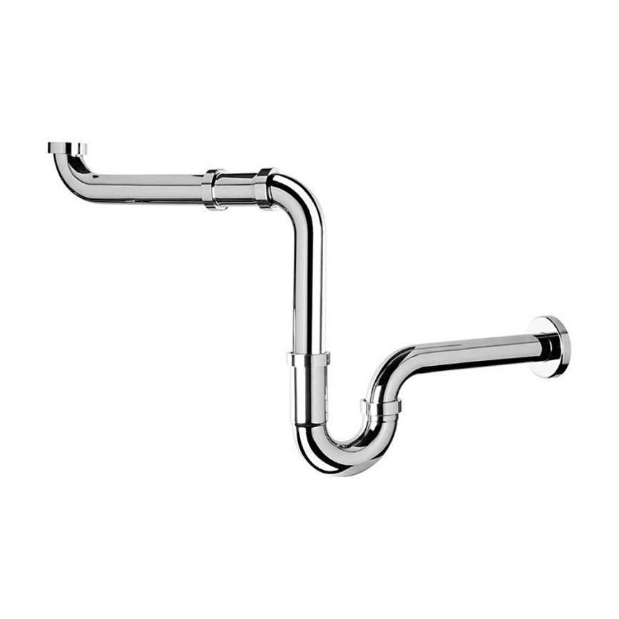 Omp tea - Valamu sifoon läikivas kroomis