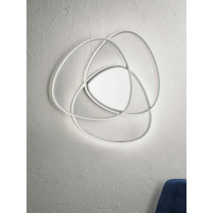 Ondaluce - hämardatav LED-laelamp ROSE LED/60W/230V 50x54 cm hõbedane