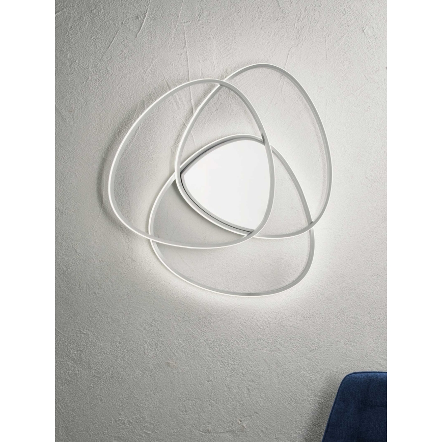 Ondaluce - hämardatav LED-laelamp ROSE LED/60W/230V 50x54 cm hõbedane