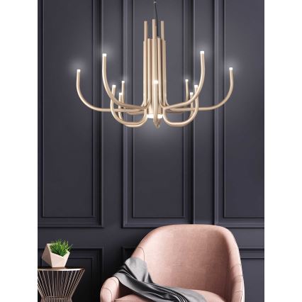Ondaluce - hämardatav LED-lühter kaablil NOUVEAU LED/35W/230V Ø 78 cm kuldne