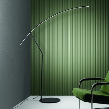 Ondaluce - hämardatav LED-põrandalamp FOLAGA LED/30W/230V must