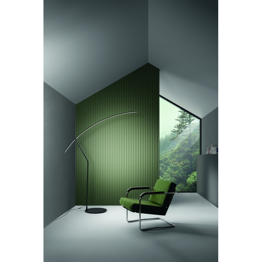 Ondaluce - hämardatav LED-põrandalamp FOLAGA LED/30W/230V must