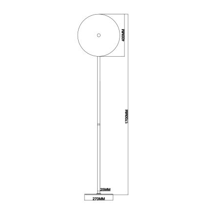 Ondaluce - hämardatav LED-põrandalamp JOKEY LED/15W/230V 170 cm kuldne/suitsune beež