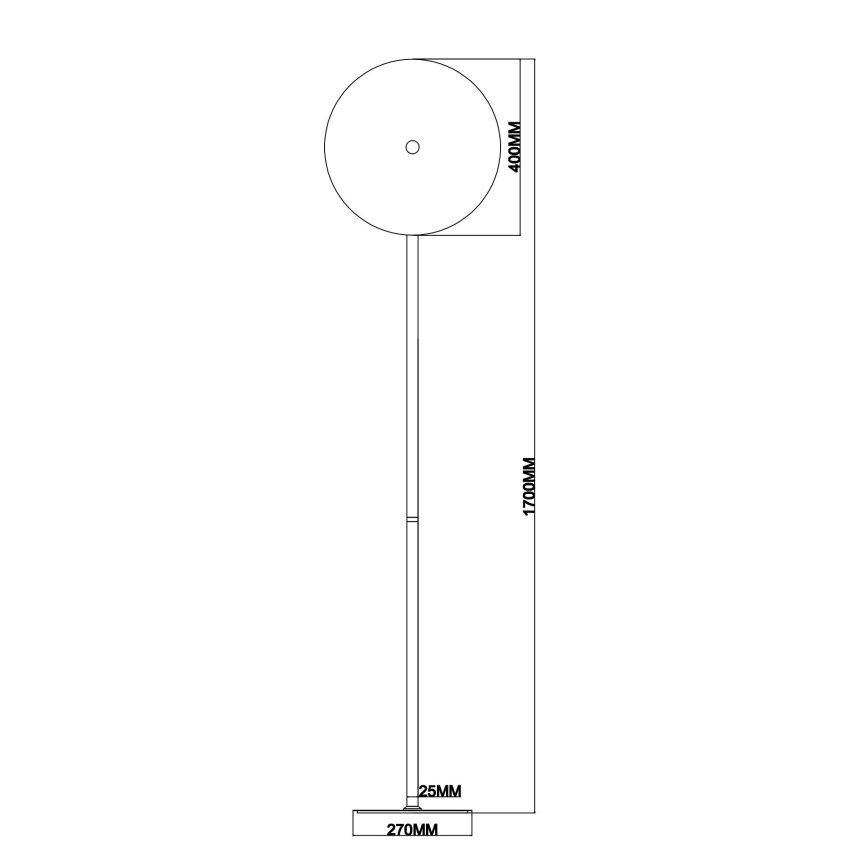 Ondaluce - hämardatav LED-põrandalamp JOKEY LED/15W/230V 170 cm kuldne/suitsune beež