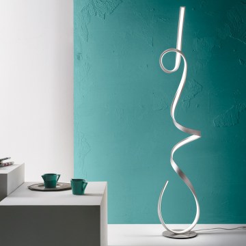 Ondaluce - hämardatav LED-põrandalamp LUMEN LED/30W/230V, hõbedane