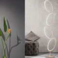 Ondaluce - hämardatav LED-põrandalamp RICE LED/38 W/230 V 166 cm, kuldne