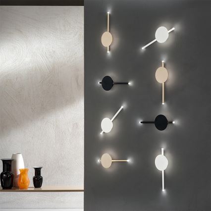 Ondaluce - Hämardatav LED-seinavalgusti JAMES LED/16W/230V, must
