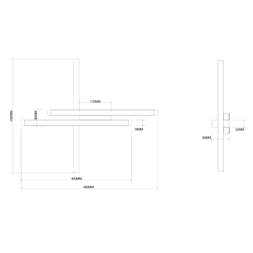 Ondaluce - hämardatav LED-seinavalgusti MOVIDA LED/20W/230V kuldne