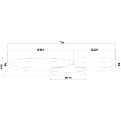 Ondaluce - hämardatav LED-seinavalgusti POIS LED/42W/230V kuldne