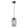 Ondaluce - Kaabliga ripplühter BONNIE 1xE27/15W/230V, läbimõõt 15,5 cm, must/suitsune must